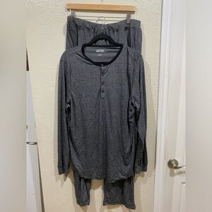 New Unsimply Stitched grey and black Pajama top Large  and lounge pants XL
